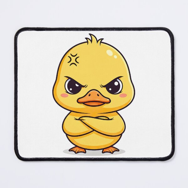 Item preview, Funny Small Angry Yellow Duckling designed and sold by ArtivioShop.