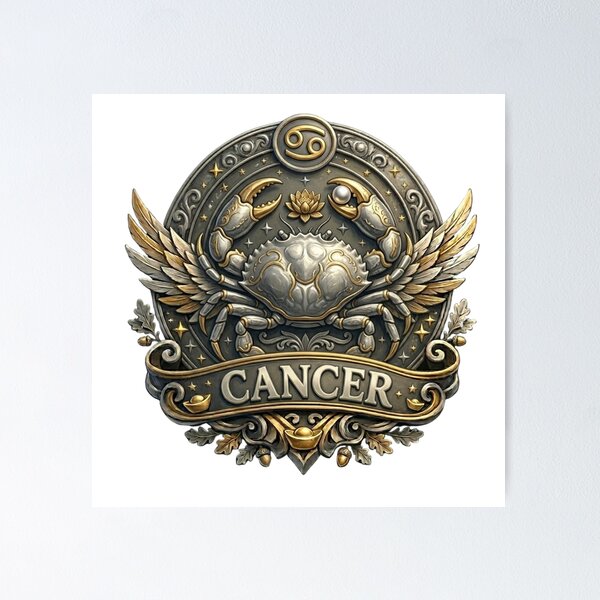 Item preview, Cancer Zodiac Sign – Compassionate Crab Astrology Design for Cancer Birthday Gift designed and sold by Cauldron Crafts.