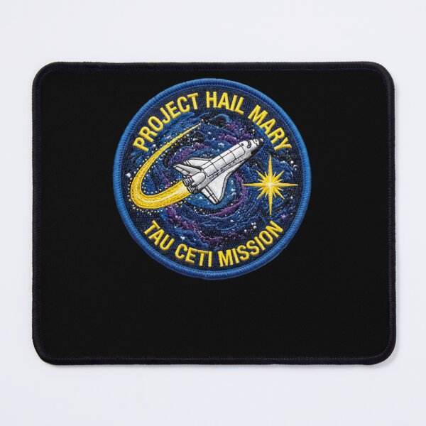 Item preview, Project Hail Mary Tau Ceti Mission Space Patch Sci Fi Design designed and sold by Qwertycraftd.