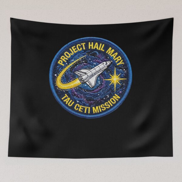 Item preview, Project Hail Mary Tau Ceti Mission Space Patch Sci Fi Design designed and sold by Qwertycraftd.