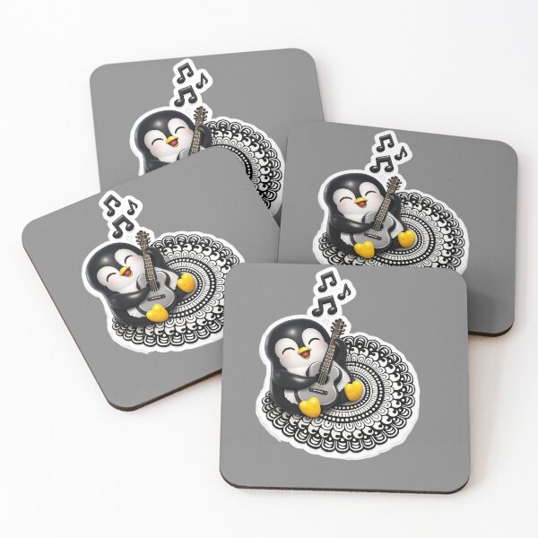 Item preview, A cute Penguin playing guitar designed and sold by Pics-Art-Vibe.