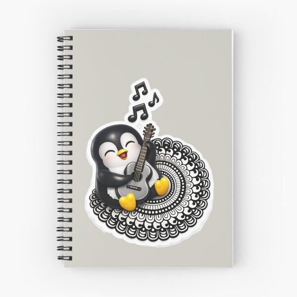 Item preview, A cute Penguin playing guitar designed and sold by Pics-Art-Vibe.
