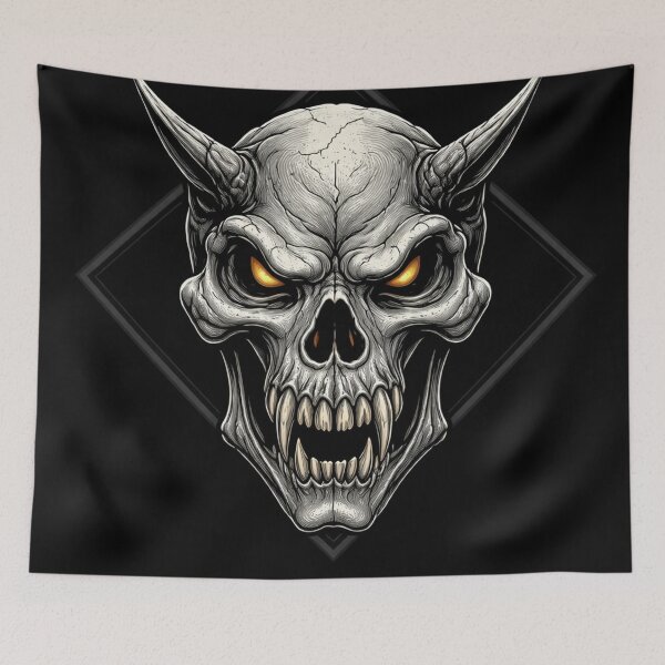 Item preview, Demon Skull Dark Art Design Evil designed and sold by Prestige Parlor.
