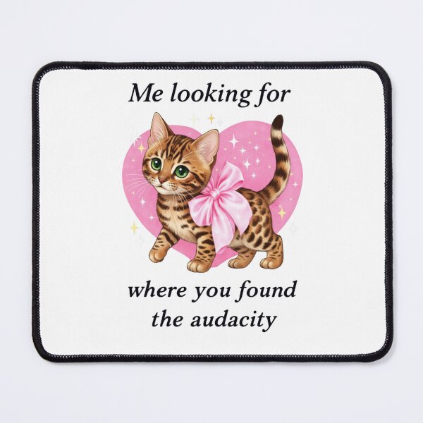 Item preview, Me Looking For Where You Found The Audacity Funny Sarcastic Cat designed and sold by krystalRomanart.