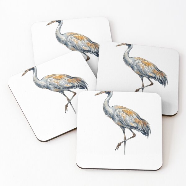 Item preview, UHD Brolga Watercolor: Australian Outback Nature Art designed and sold by ABArtByAlexST.