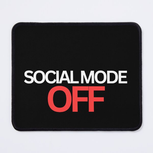 Item preview, Social Mode Off – Introvert Humor Minimalist Design Sticker, T-Shirt, Phone Case designed and sold by StateForm.
