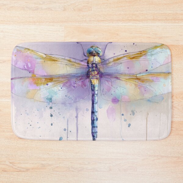 Item preview, Colorful dragonfly in watercolor art designed and sold by anytka.