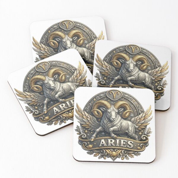 Item preview, Aries Zodiac Sign – Bold Ram Astrology Design for Aries Birthday Gift designed and sold by Cauldron Crafts.