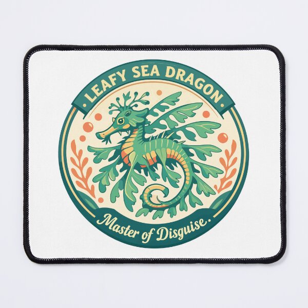 Item preview, Leafy Sea Dragon Ocean Camouflage Emblem designed and sold by WildlifeInc.