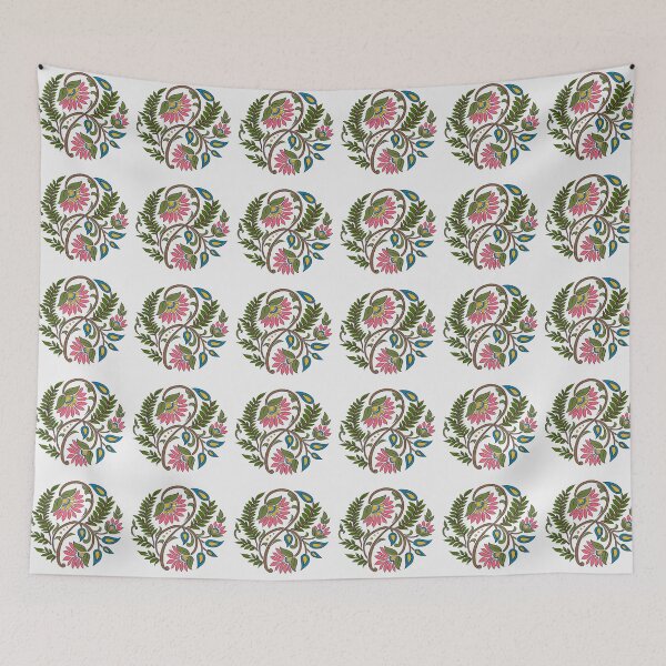 Item preview, Traditional madhubani floral lotus art designed and sold by NivyasArtistry.