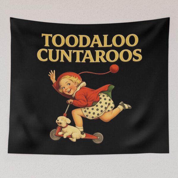 Item preview, Toodaloo Cuntaroos, Funny Retro Kid Scooter Dog Animal Quote Vintage designed and sold by playrify.