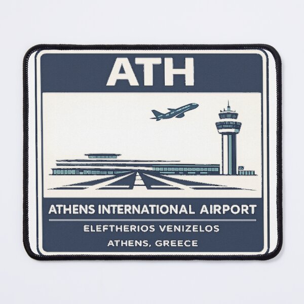 Item preview, ATH Athens Airport Sticker Magnet Greece Aviation Design designed and sold by CLOUTKULT.