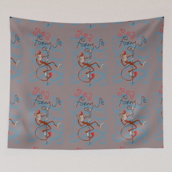 Item preview,  Red Funny monkey hanging on a garland designed and sold by Mevissart.