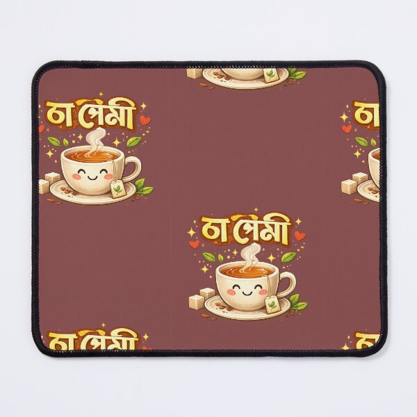 Item preview, Bengali Typography Tea Design designed and sold by SouravDesigns.