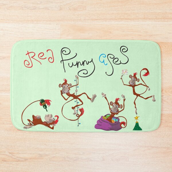 Item preview, Red Funny Apes designed and sold by Mevissart.