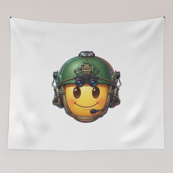 Item preview, Smiley Emoticon Tactical designed and sold by RAWLIFEGRAPHIC.