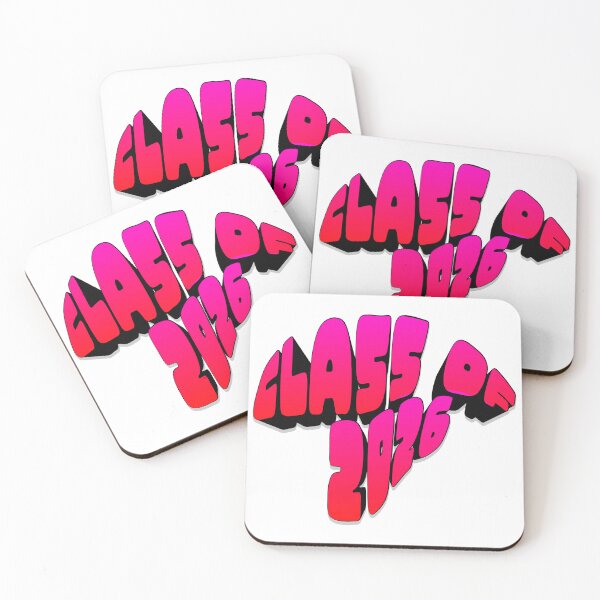 Item preview, Class of 2026 Retro Wavy Typography - Pink and Red Gradient Senior 2026 Graduation Graphic designed and sold by VibranPalette.