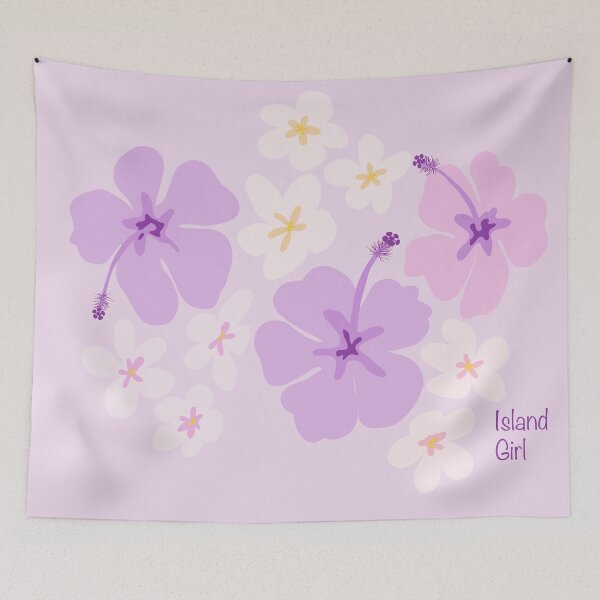 Item preview, Lavender Haze Island Girl Hibiscus Bloom designed and sold by JulesGoyco.