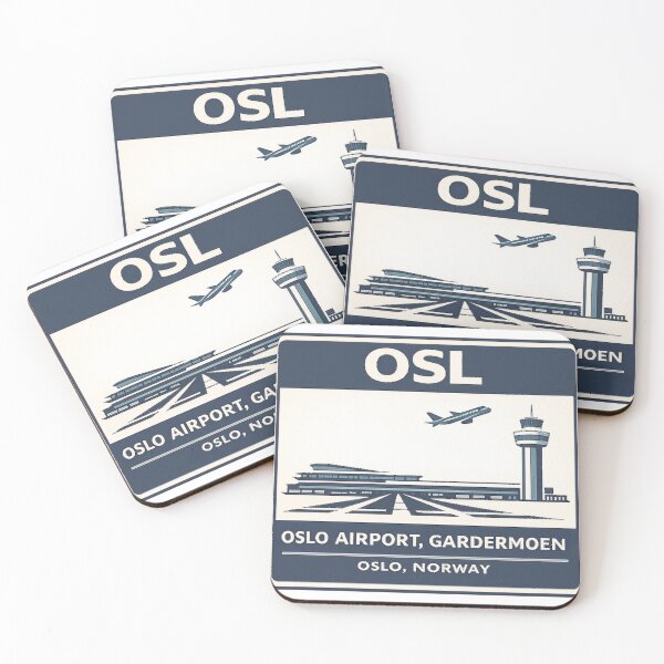 Item preview, OSL Oslo Airport Gardermoen Sticker Magnet Aviation Design designed and sold by CLOUTKULT.