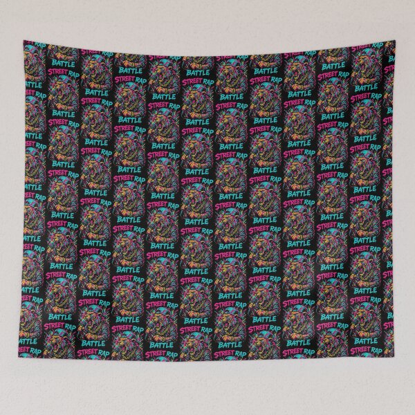 Item preview, Neon Graffiti Rapping Tiger Street Rap Battle designed and sold by SholoStudio.