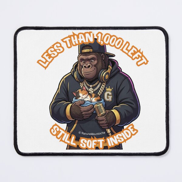 Item preview, Funny Gorilla Hip Hop Gift – Endangered Animal Humor – Birthday Gift Animal Lover Cat Lover designed and sold by Nature & Moustaches.