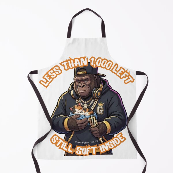 Item preview, Funny Gorilla Hip Hop Gift – Endangered Animal Humor – Birthday Gift Animal Lover Cat Lover designed and sold by Nature & Moustaches.