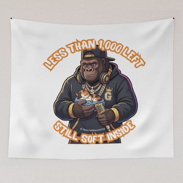 Item preview,  Funny Gorilla Hip Hop Gift – Endangered Animal Humor – Birthday Gift Animal Lover Cat Lover designed and sold by Nature & Moustaches.