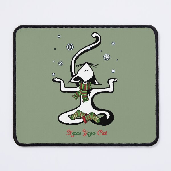 Item preview, Xmas Yoga Cat for yogalovers designed and sold by Mevissart.