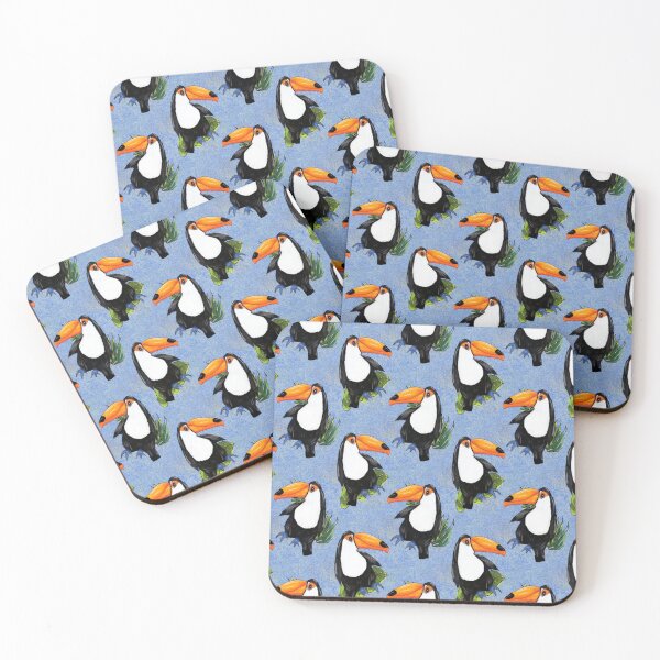 Item preview, Happy Toucans-Cute Bright & Fun Illustrated Pattern designed and sold by Clare Walker.