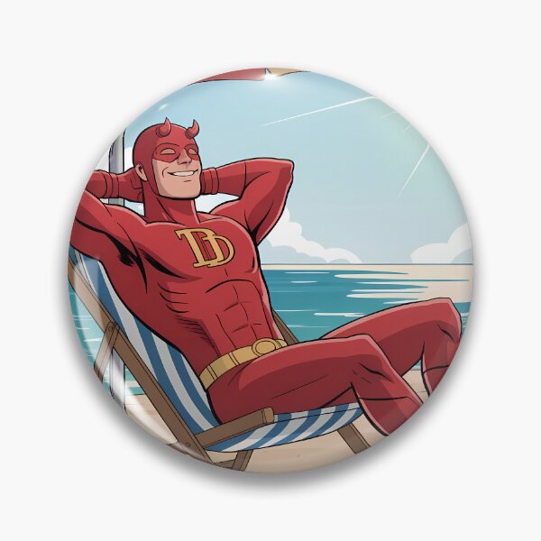 Item preview, Funny Vigilante Beach Illustration | Retro Cartoon Summer Style designed and sold by LoomisDreams.