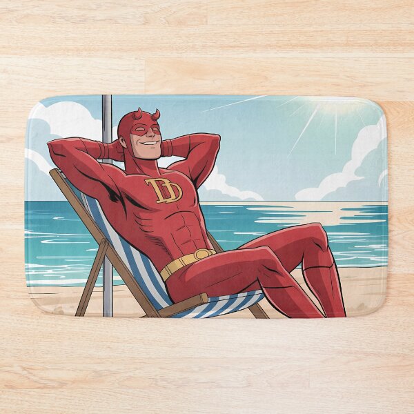 Item preview, Funny Vigilante Beach Illustration | Retro Cartoon Summer Style designed and sold by LoomisDreams.