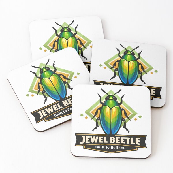 Item preview, Iridescent Jewel Beetle Reflective Symmetry designed and sold by WildlifeInc.