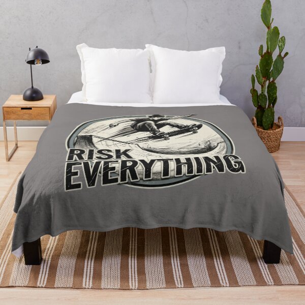 Item preview, Risk Everything Skateboard Vintage T-Shirt | Retro Skater Trick Streetwear Graphic designed and sold by Prime legend .