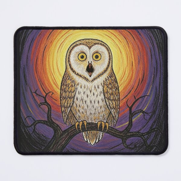 Item preview, Halloween, owl screaming: Watch out, the monsters are out! designed and sold by Mevissart.