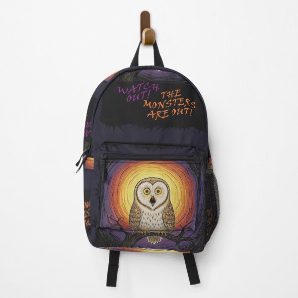 Item preview, Halloween, owl screaming: Watch out, the monsters are out! designed and sold by Mevissart.