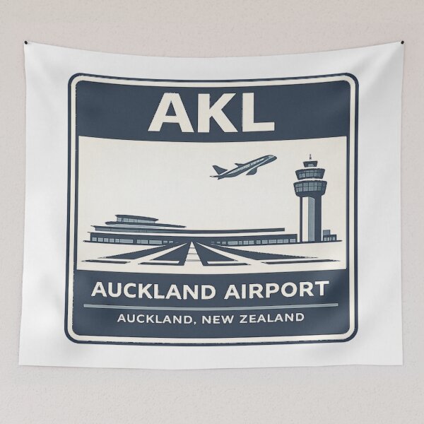 Item preview, AKL Auckland Airport Sticker Magnet New Zealand Aviation Design designed and sold by CLOUTKULT.