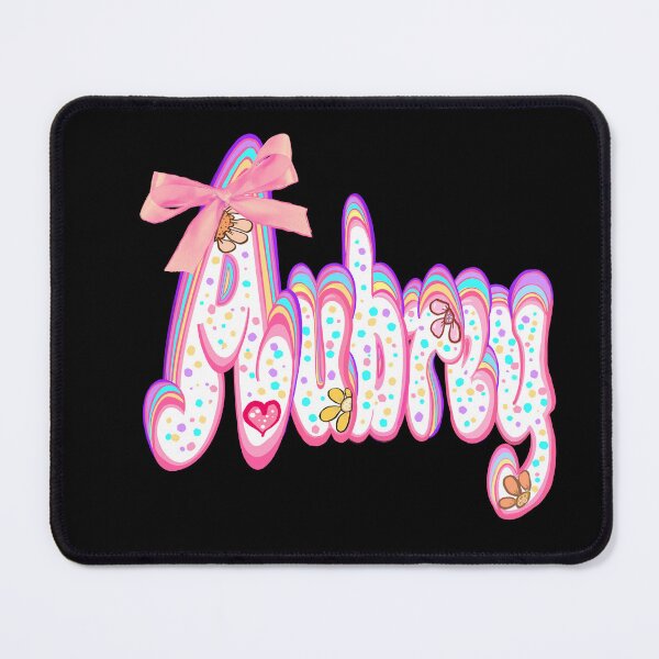Item preview, Aubrey Name - Kawaii Pastel flowers, sprinkles and pink bow. Top 10 best personaIized custom name gift ideas for girls and women named Aubrey designed and sold by Artonmytee.