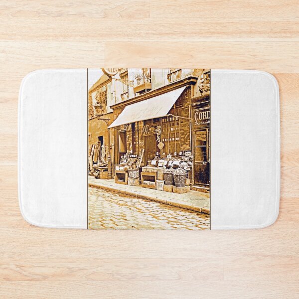 Item preview, Paris, France, Side Street with Shops, 1903 designed and sold by AMacGPhilly.