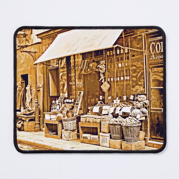Item preview, Paris, France, Side Street with Shops, 1903 designed and sold by AMacGPhilly.