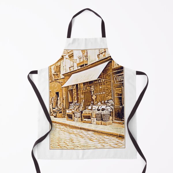 Item preview, Paris, France, Side Street with Shops, 1903 designed and sold by AMacGPhilly.