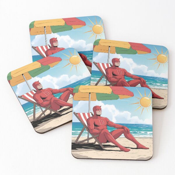 Item preview, Sun-Kissed Vigilante Design | Pop Art Beach & Relaxation Illustration designed and sold by LoomisDreams.