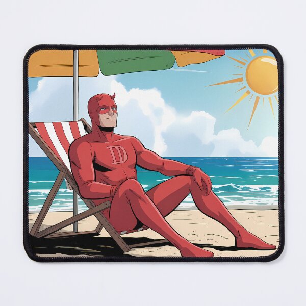 Item preview, Sun-Kissed Vigilante Design | Pop Art Beach & Relaxation Illustration designed and sold by LoomisDreams.