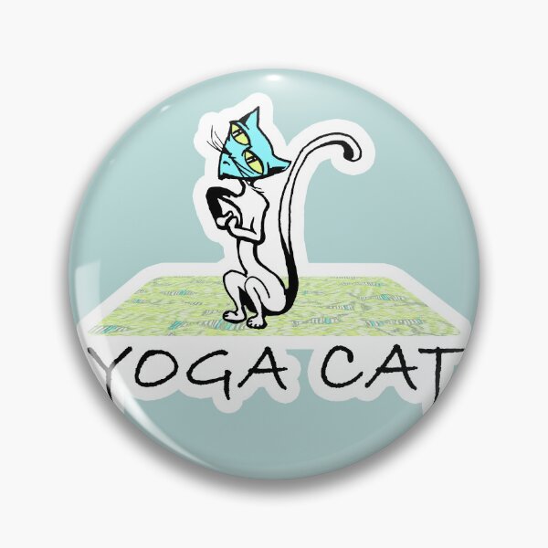Item preview,  Yoga Cat on a woven rug for yogalovers designed and sold by Mevissart.