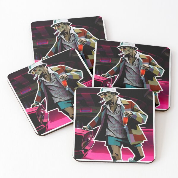 Item preview, Gonzo Geometric: The Bat Country Legend Sticker designed and sold by CleverCulture.