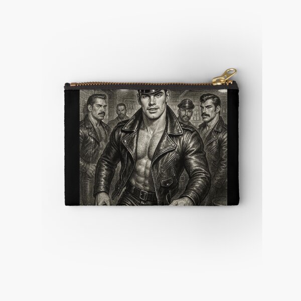 Item preview, Vintage Gay Leather Legends Berlin Bikers "Come Here" Tom of Finland Tribute Gay Pride Graphic Design designed and sold by ItsAKinkThing.