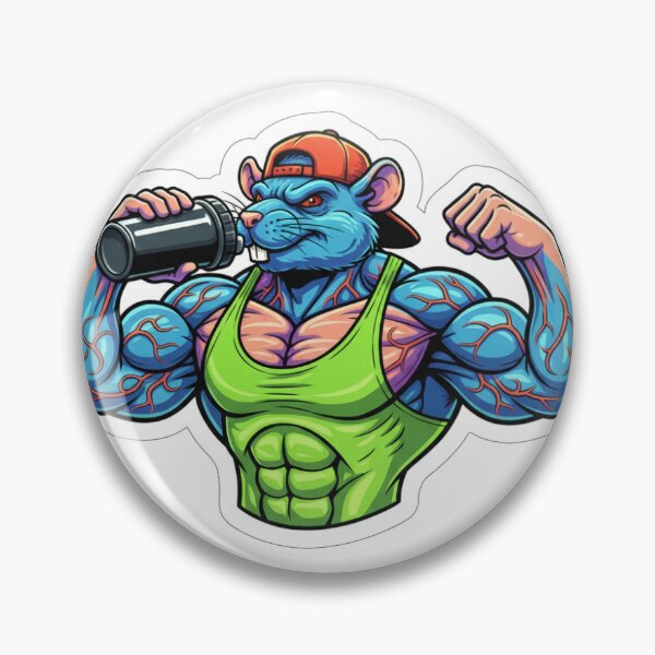 Item preview, rato de academia bombado tomando whey designed and sold by LCXD.