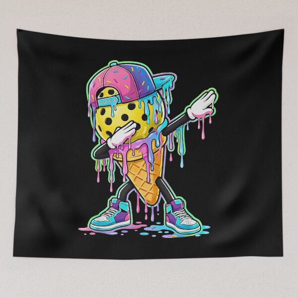 Item preview, Pickleball Ice Cream Drip Aesthetic Funny Dabbing designed and sold by JerdbordinShop.