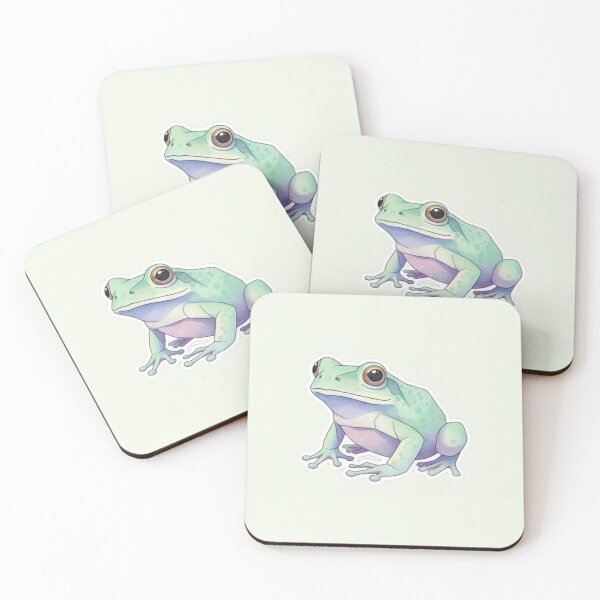 Item preview, Mint Green Frog – Pond Frog Sticker for Birthday Gift designed and sold by bsbd-action.