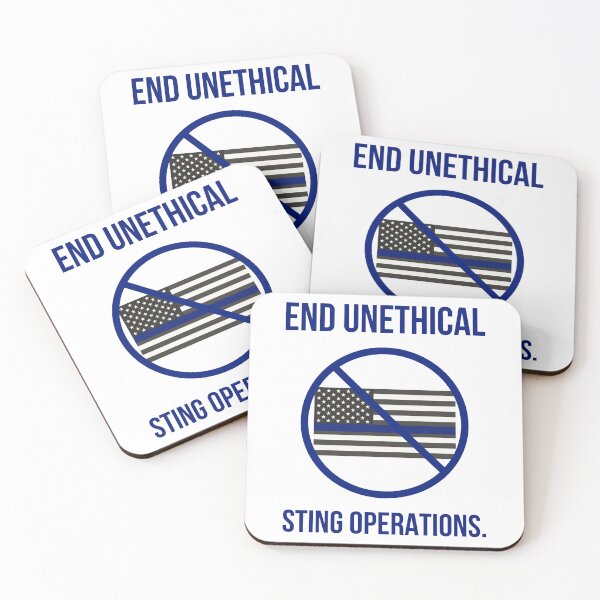 Item preview, End unethical sting operations. designed and sold by Rachel the Artist .