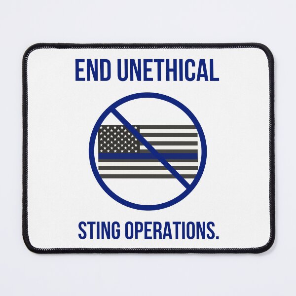 Item preview, End unethical sting operations. designed and sold by Rachel the Artist .